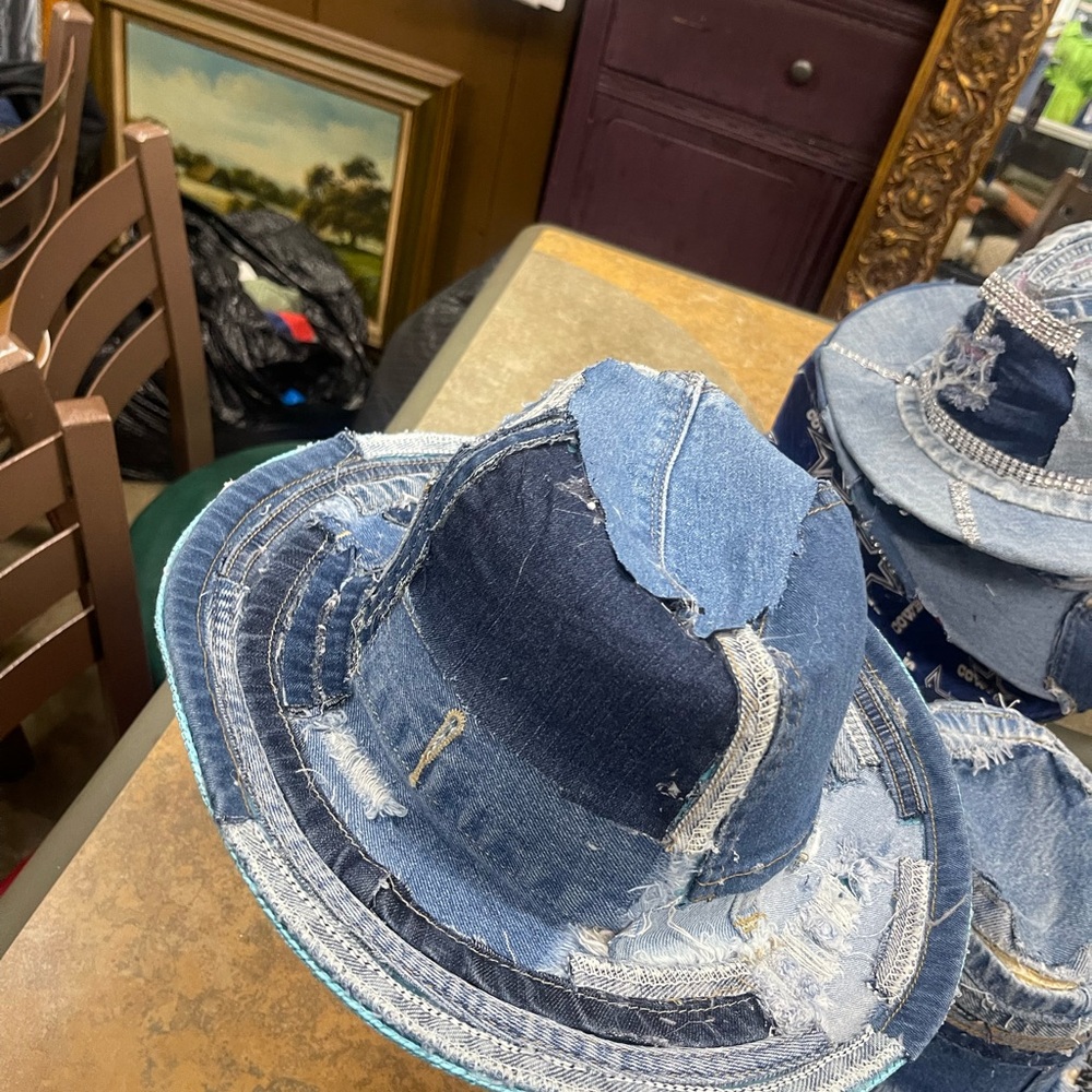 Denim Patchwork Custom Hat - image 2
